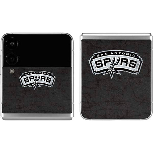 NBA San Antonio Spurs Distressed Galaxy Z Flip4 5G Skin